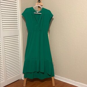 Chic Green High Low Dress